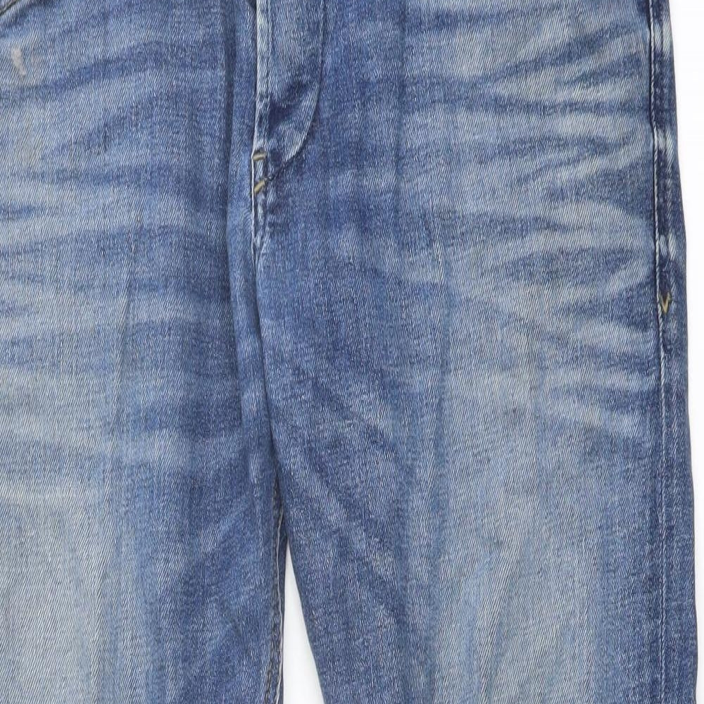 Diesel Mens Blue Cotton Straight Jeans Size 34 in L32 in Regular Button