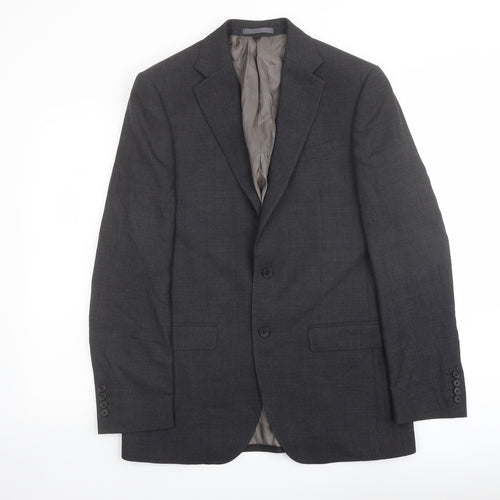 Marks and Spencer Mens Grey Wool Jacket Suit Jacket Size 38 Regular