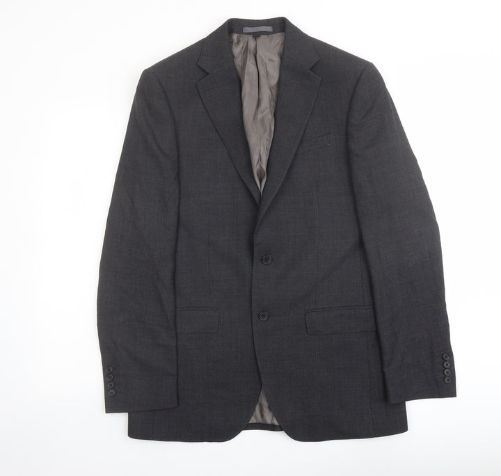 Marks and Spencer Mens Grey Wool Jacket Suit Jacket Size 38 Regular