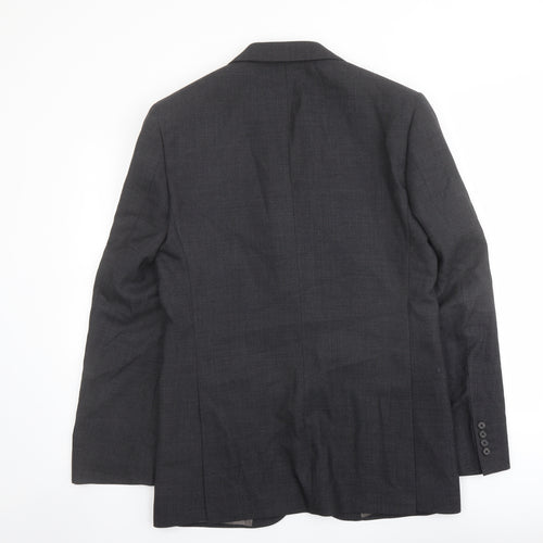 Marks and Spencer Mens Grey Wool Jacket Suit Jacket Size 38 Regular