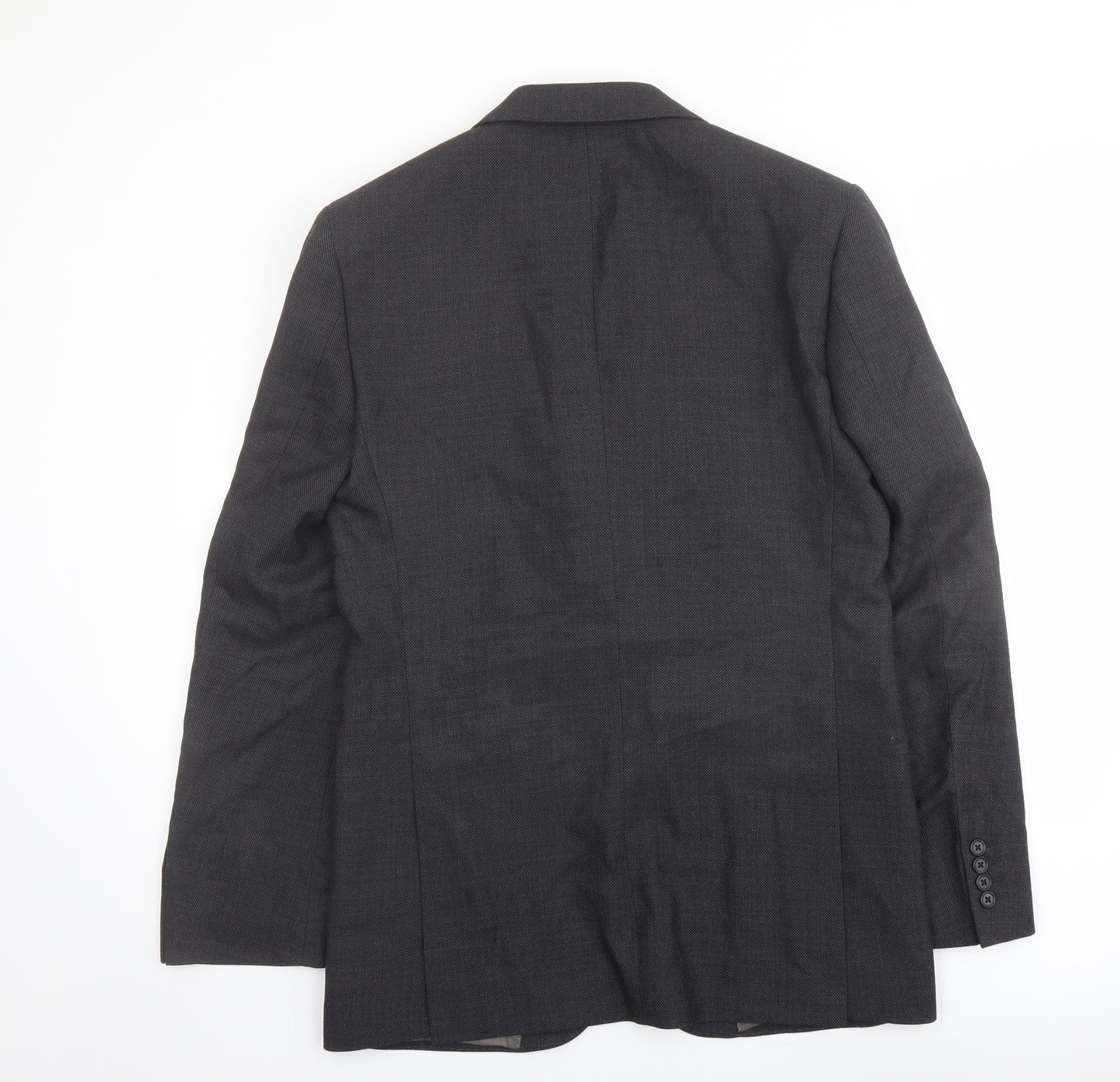 Marks and Spencer Mens Grey Wool Jacket Suit Jacket Size 38 Regular