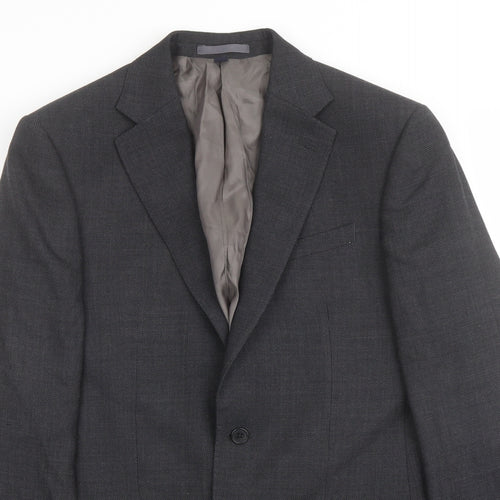 Marks and Spencer Mens Grey Wool Jacket Suit Jacket Size 38 Regular