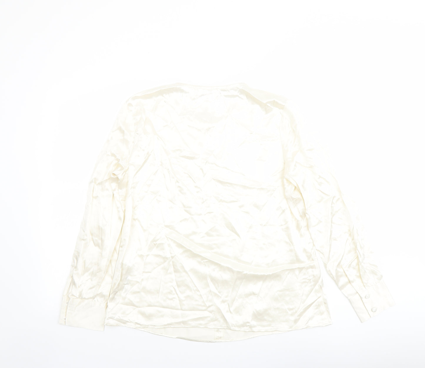 Finery Womens Ivory Viscose Basic Blouse Size 12 Roll Neck
