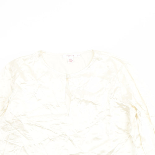 Finery Womens Ivory Viscose Basic Blouse Size 12 Roll Neck