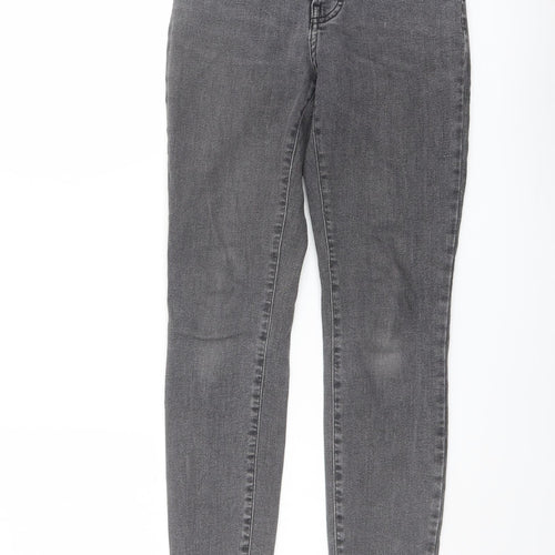 Everlane Womens Grey Cotton Straight Jeans Size 25 in L27 in Regular Button