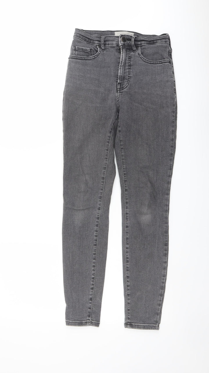 Everlane Womens Grey Cotton Straight Jeans Size 25 in L27 in Regular Button
