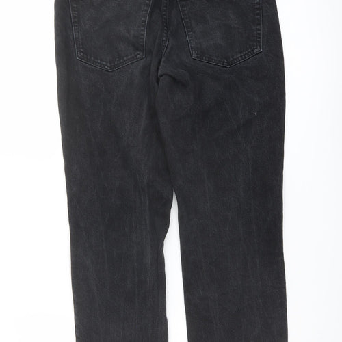 Topshop Womens Blue Cotton Straight Jeans Size 30 in L26 in Regular Button