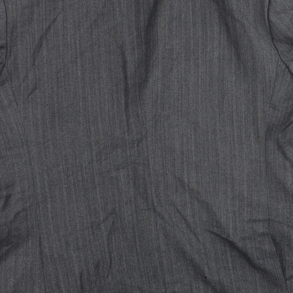 Ted Baker Mens Grey Striped Wool Jacket Suit Jacket Size 42 Regular