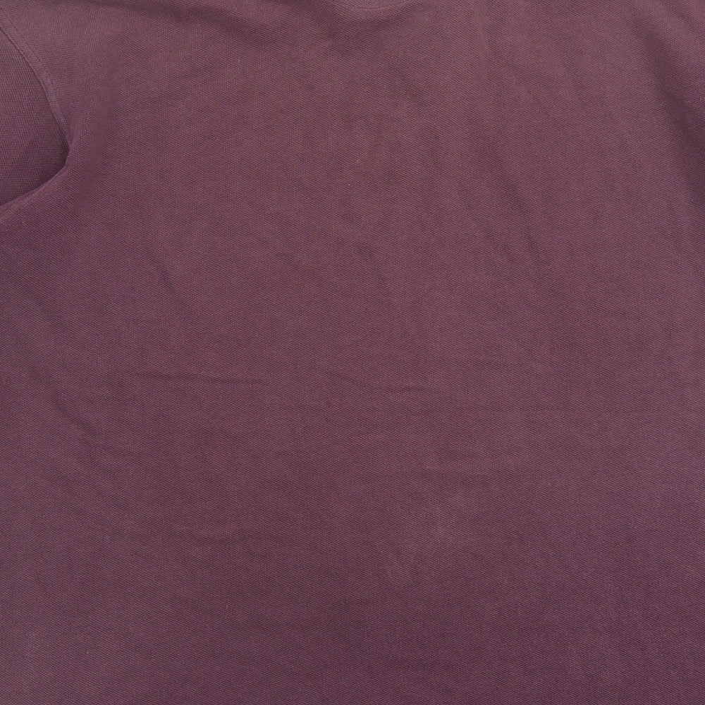 Gap Mens Purple Cotton Polo Size S Collared Button