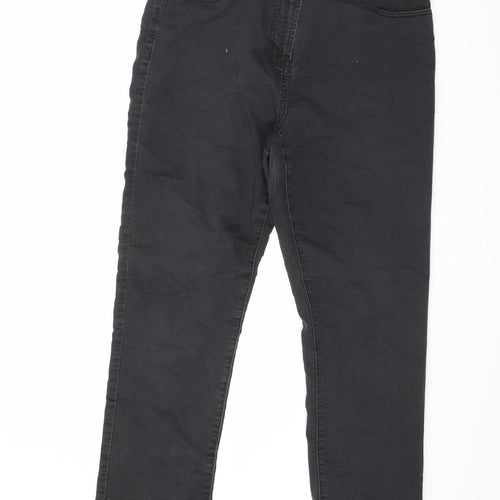 DASH Womens Black Cotton Straight Jeans Size 31 in L28 in Regular Zip