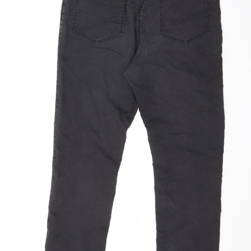 DASH Womens Black Cotton Straight Jeans Size 31 in L28 in Regular Zip