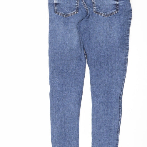 Denim & Co. Boys Blue Cotton Skinny Jeans Size 11 Years L24 in Regular Zip - Distressed Look