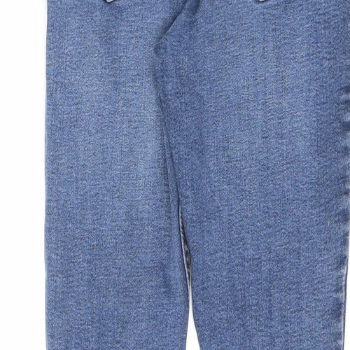 Denim & Co. Boys Blue Cotton Skinny Jeans Size 11 Years L24 in Regular Zip - Distressed Look