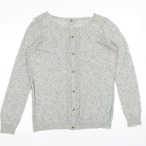 Marks and Spencer Womens Grey Round Neck Polyester Pullover Jumper Size 16