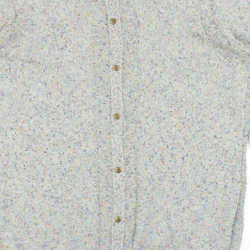 Marks and Spencer Womens Grey Round Neck Polyester Pullover Jumper Size 16