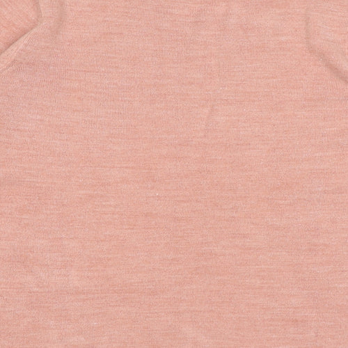 Marks and Spencer Womens Pink Round Neck Acrylic Pullover Jumper Size 12