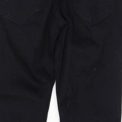 NEXT Womens Black Cotton Skinny Jeans Size 34 in L29 in Regular Zip