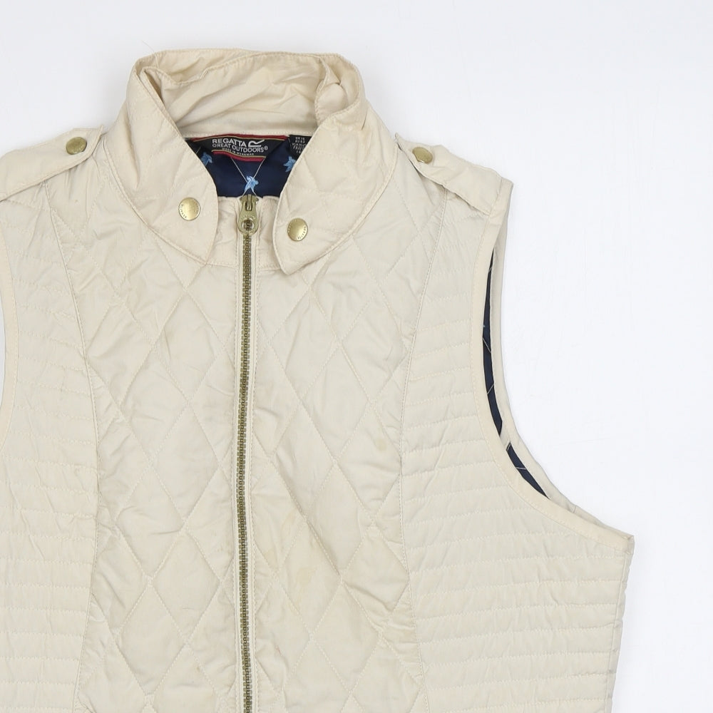 Regatta Womens Ivory Gilet Jacket Size 16 Zip