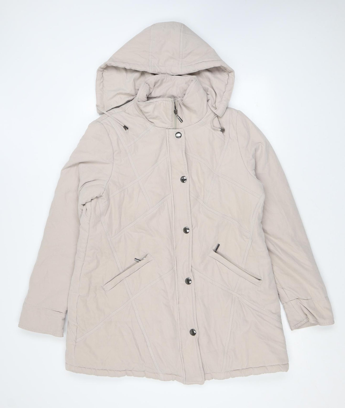Finesse Womens Pink Parka Jacket Size 18 Zip