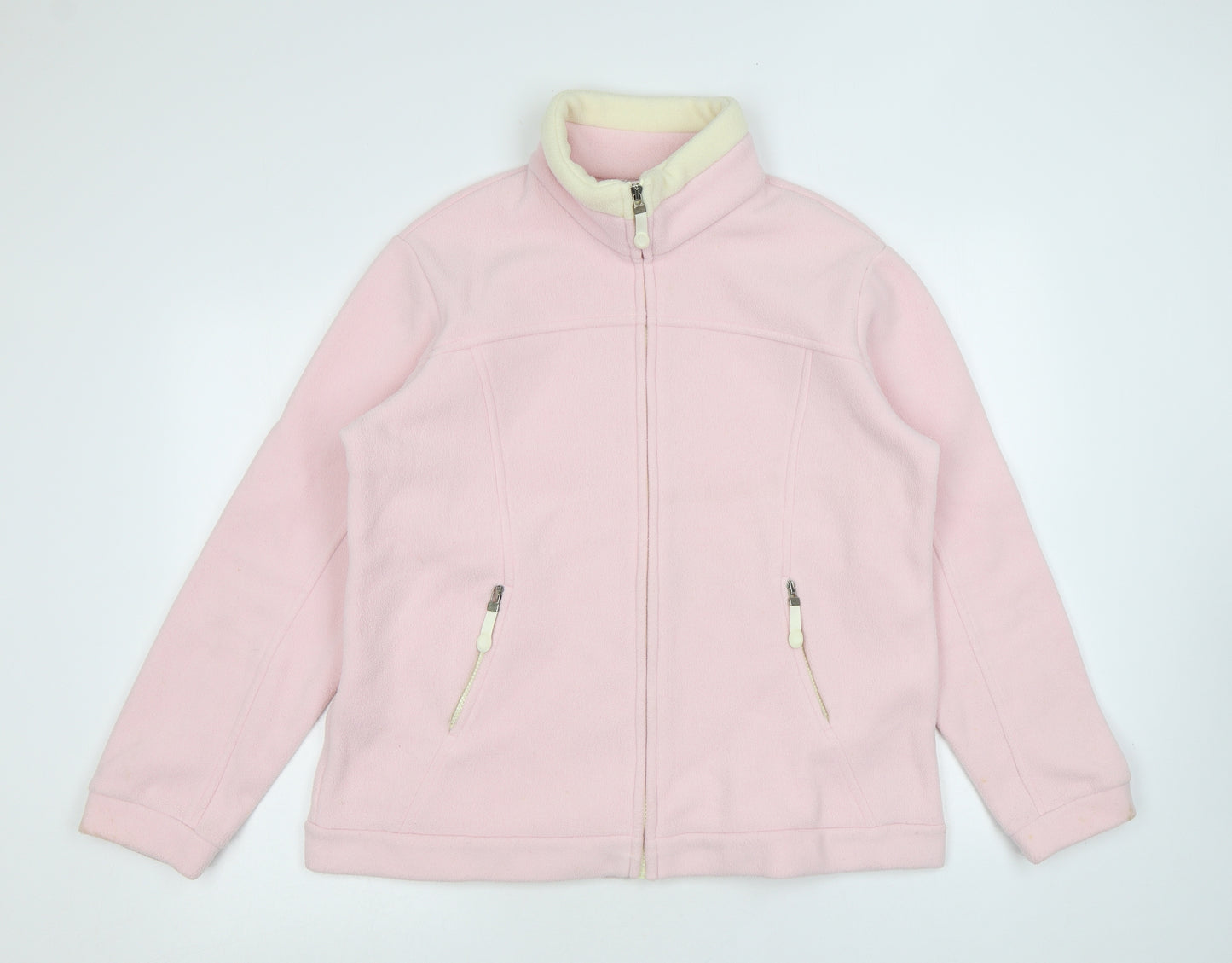 Marks and Spencer Womens Pink Jacket Size 14 Zip