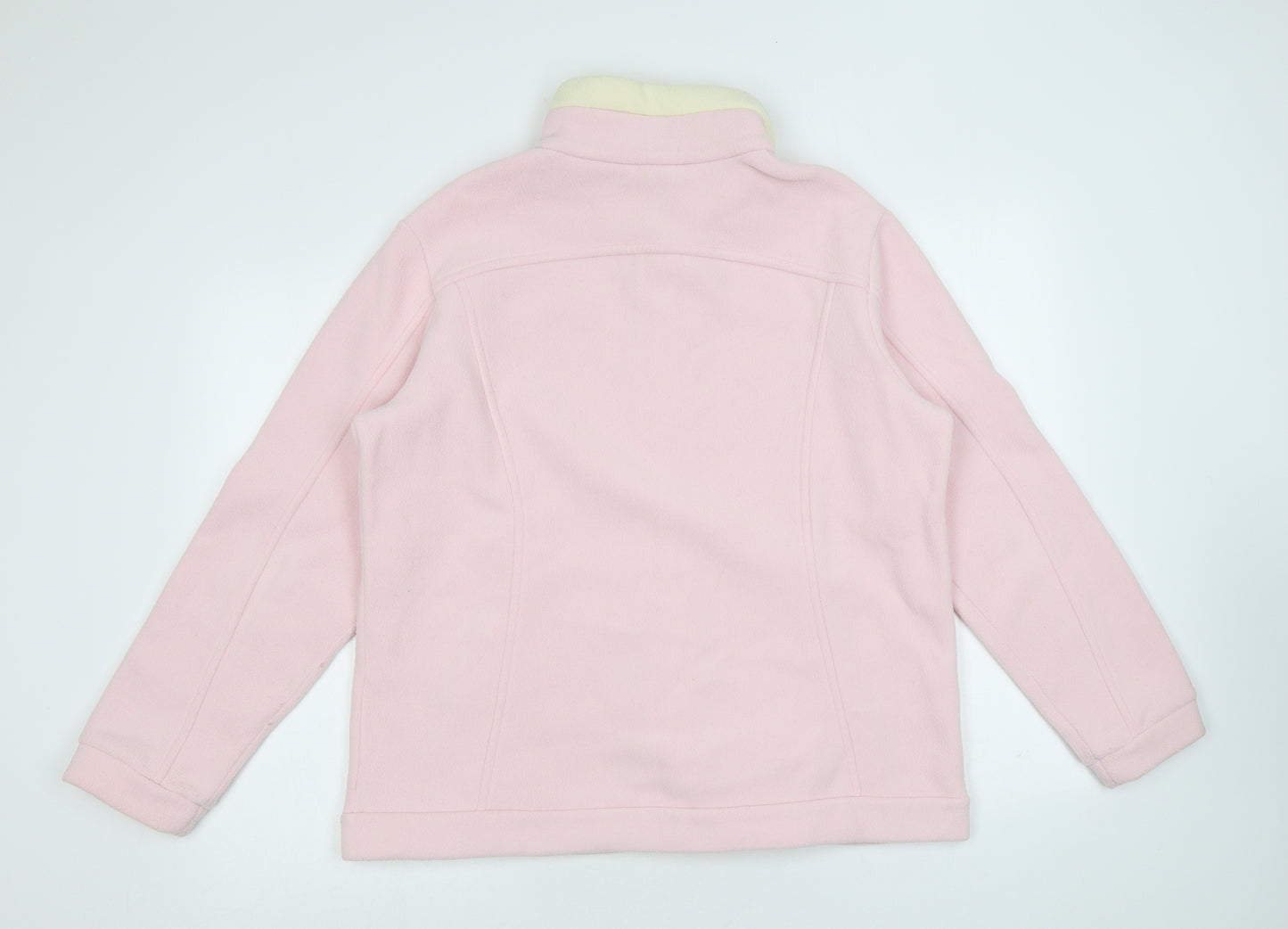 Marks and Spencer Womens Pink Jacket Size 14 Zip
