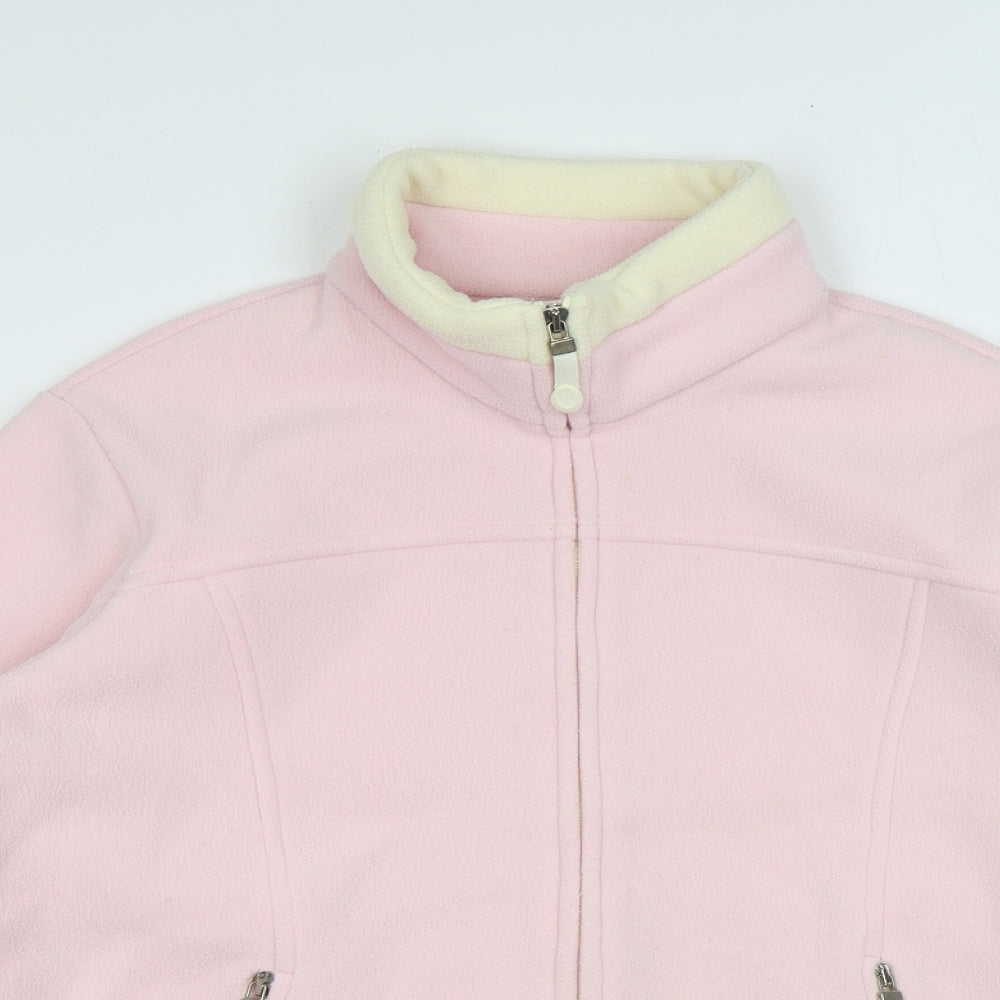 Marks and Spencer Womens Pink Jacket Size 14 Zip