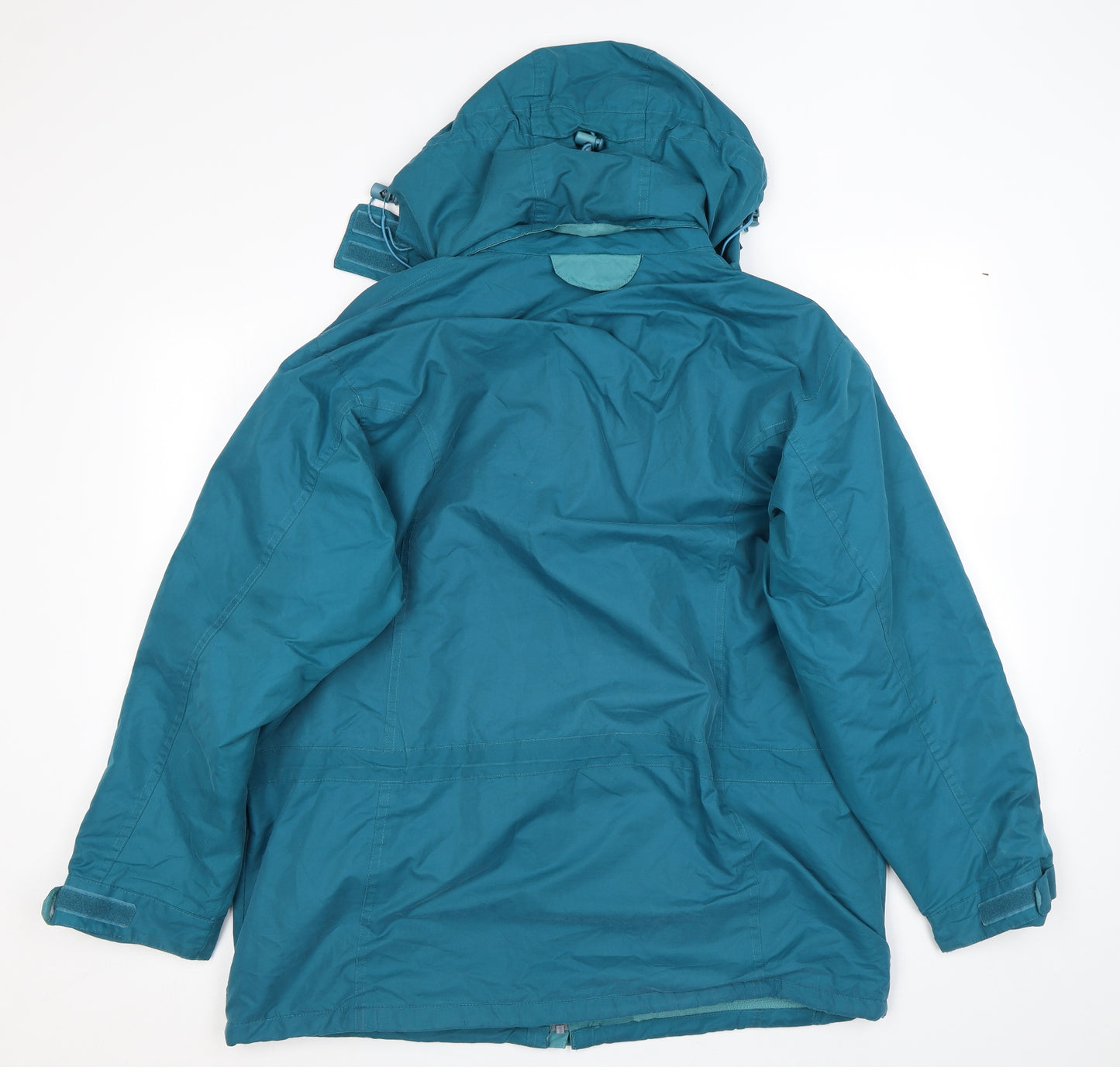 Arctic Storm Womens Blue Rain Coat Coat Size 16 Zip