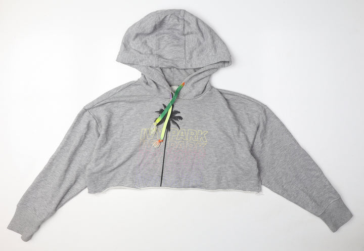 IVY PARK Womens Grey Polyester Pullover Hoodie Size S Pullover