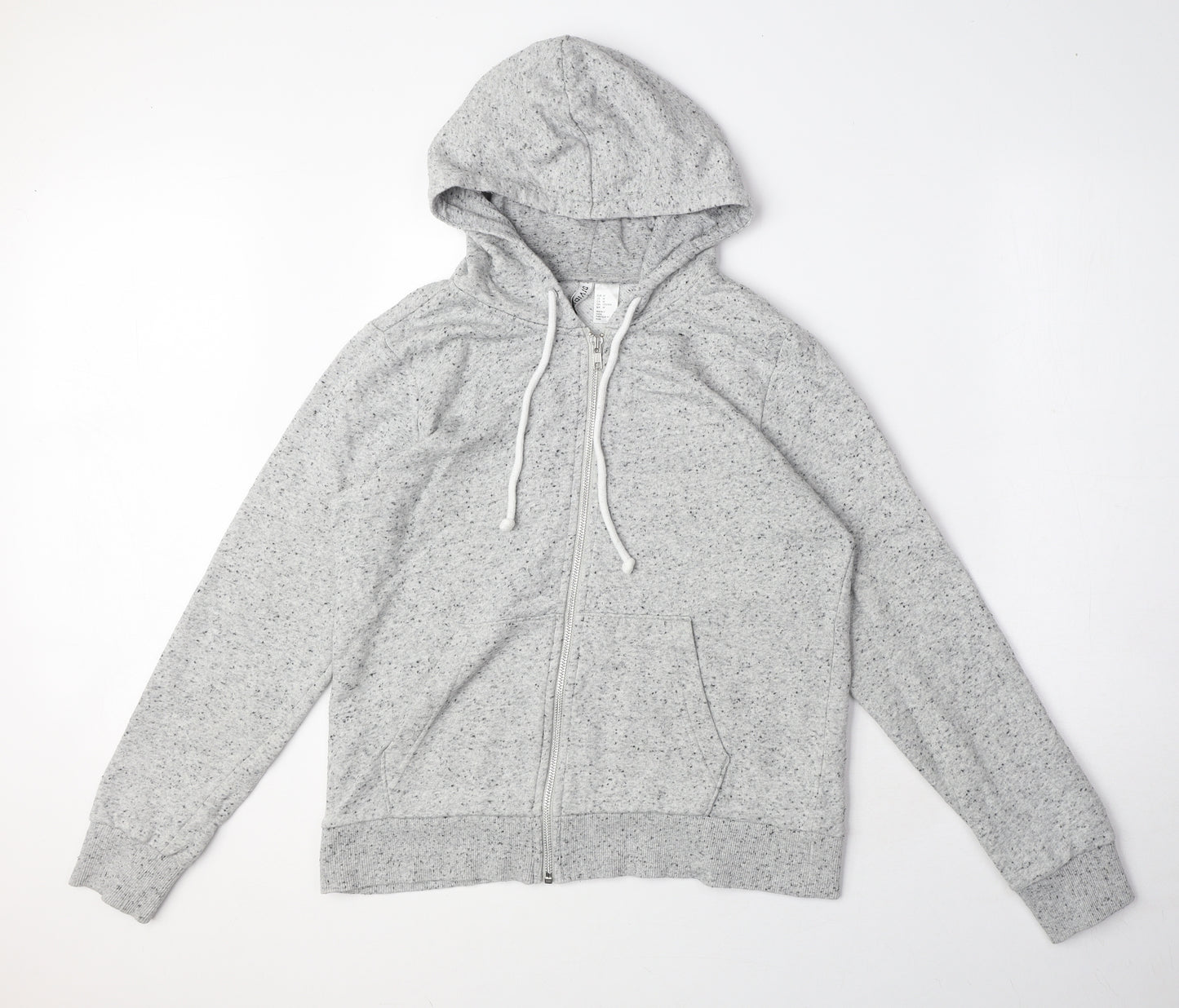 Divided by H&M Womens Grey Cotton Full Zip Hoodie Size S Zip