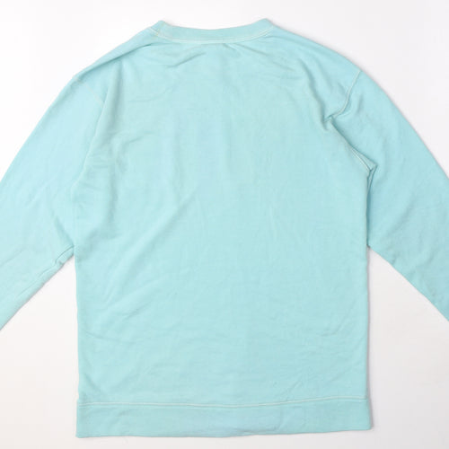 PINK Womens Blue Cotton Pullover Sweatshirt Size XS Pullover