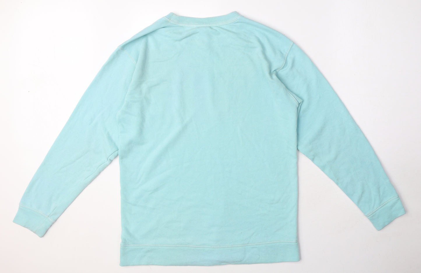 PINK Womens Blue Cotton Pullover Sweatshirt Size XS Pullover