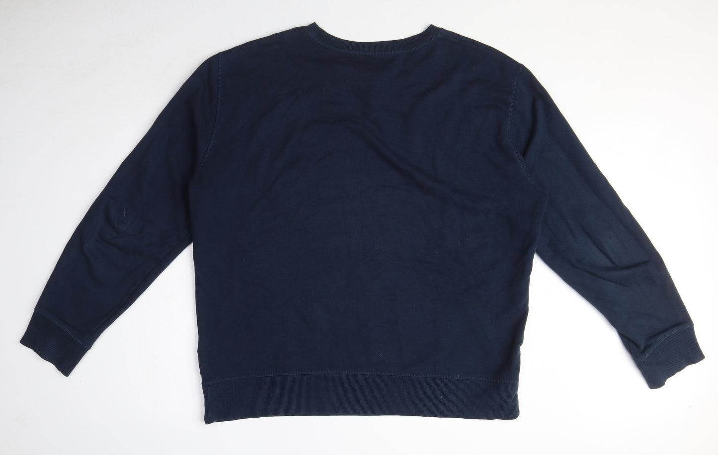 H&M Mens Blue Cotton Pullover Sweatshirt Size L - Polar Bear, Iceberg