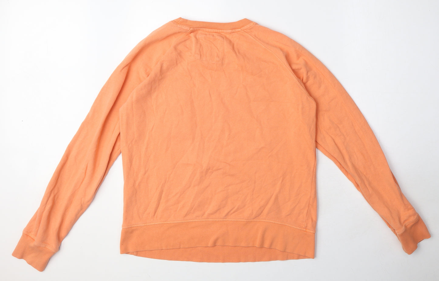 Crew Clothing Womens Orange 100% Cotton Pullover Sweatshirt Size 12 Pullover