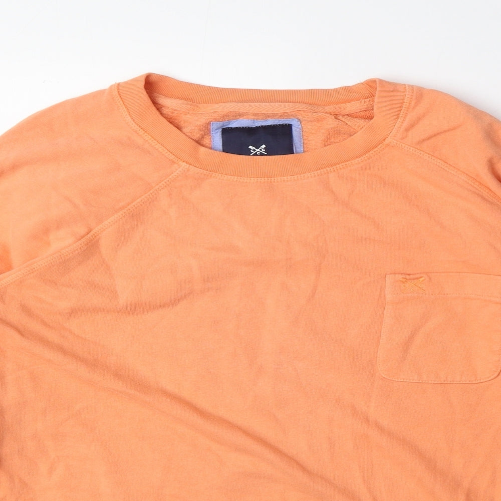 Crew Clothing Womens Orange 100% Cotton Pullover Sweatshirt Size 12 Pullover