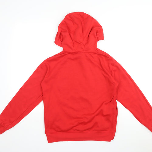 Disney Womens Red Polyester Pullover Hoodie Size XS Pullover