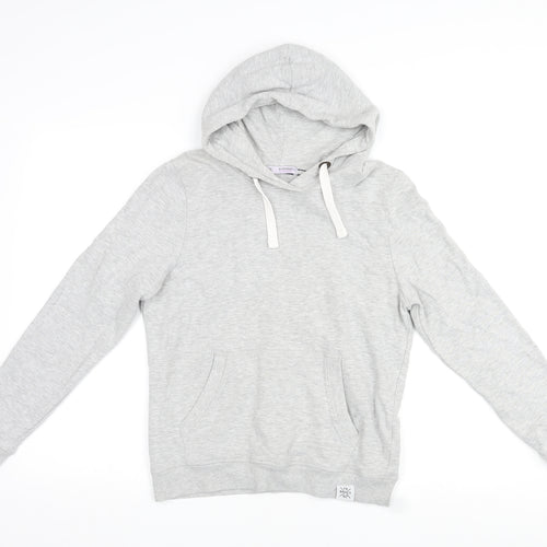 Avenue Womens Grey Cotton Pullover Hoodie Size 8 Pullover