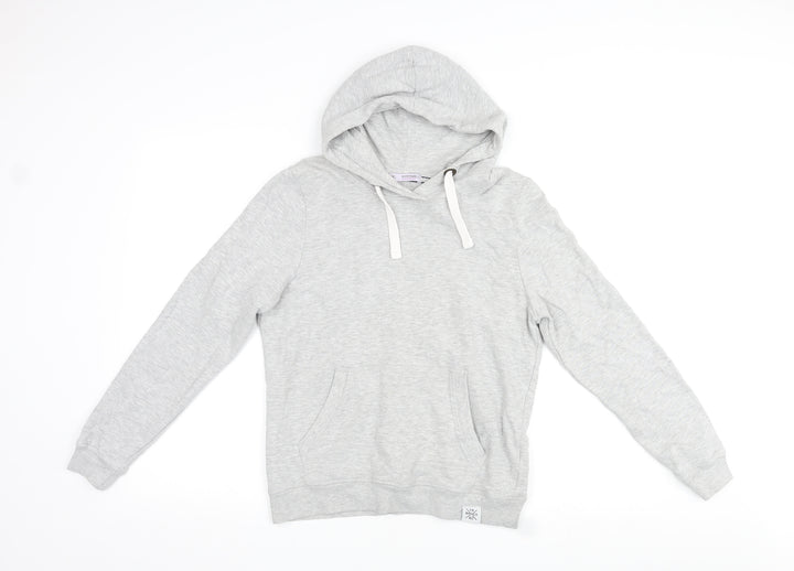 Avenue Womens Grey Cotton Pullover Hoodie Size 8 Pullover