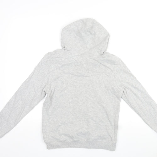 Avenue Womens Grey Cotton Pullover Hoodie Size 8 Pullover