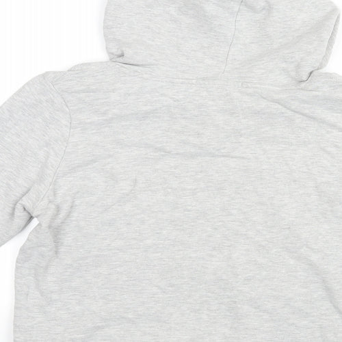 Avenue Womens Grey Cotton Pullover Hoodie Size 8 Pullover