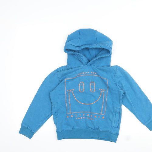 NEXT Boys Blue Cotton Pullover Hoodie Size 7 Years Pullover - Totally Rad Skate