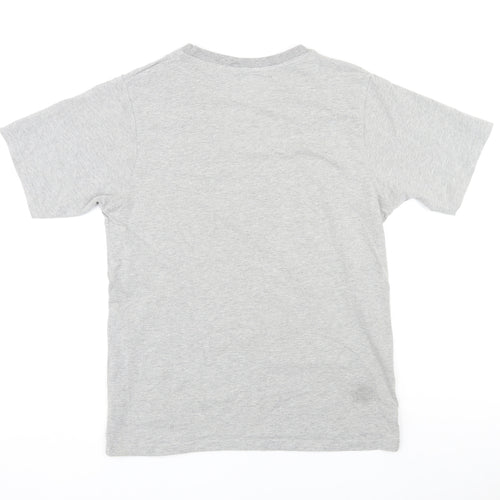 French Connection Mens Grey Cotton T-Shirt Size S Round Neck