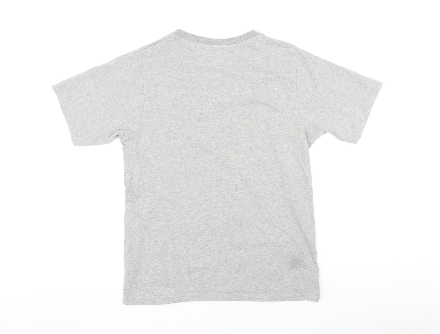 French Connection Mens Grey Cotton T-Shirt Size S Round Neck