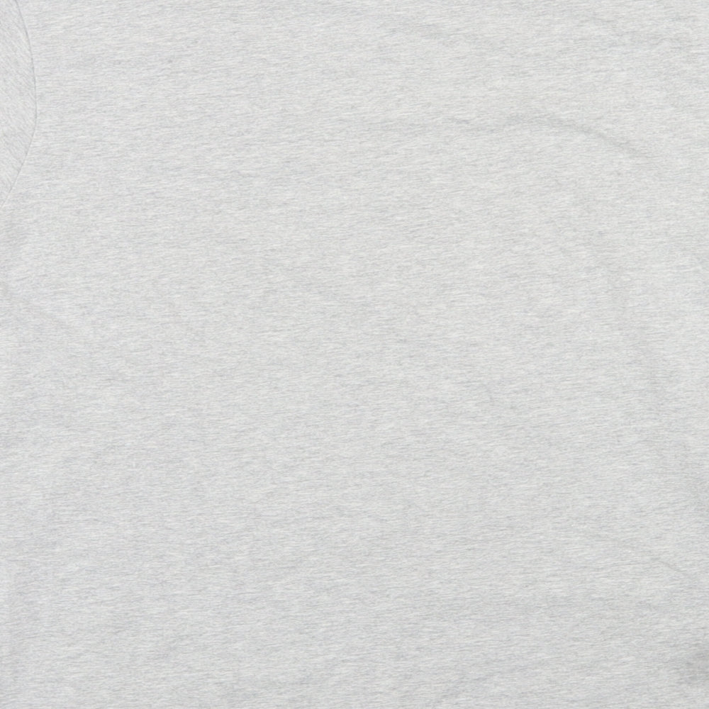 French Connection Mens Grey Cotton T-Shirt Size S Round Neck