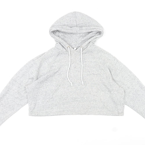 Divided by H&M Womens Grey Cotton Pullover Hoodie Size L Pullover
