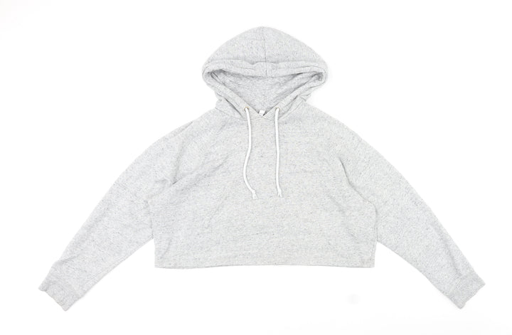 Divided by H&M Womens Grey Cotton Pullover Hoodie Size L Pullover