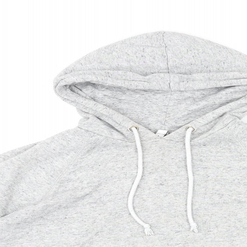 Divided by H&M Womens Grey Cotton Pullover Hoodie Size L Pullover