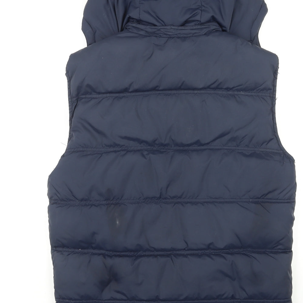 Jack Wills Mens Blue Gilet Coat Size S Zip
