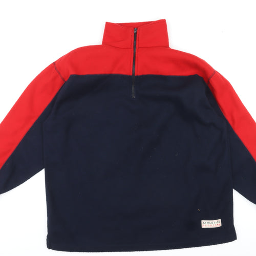 Alibi Mens Blue Polyester Henley Sweatshirt Size L - 1/4 Zip