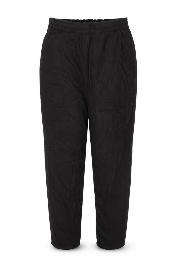 Divided by H&M Womens Black Herringbone Viscose Trousers Size 12 L29 in Regular