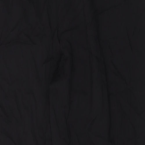 Divided by H&M Womens Black Herringbone Viscose Trousers Size 12 L29 in Regular